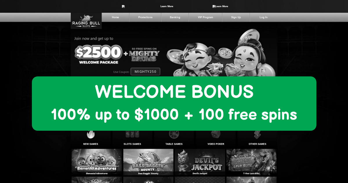 Raging Bull Casino Bonuses: Top US Slots & Welcome Deals